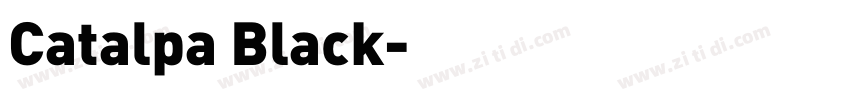 Catalpa Black字体转换